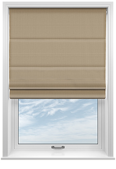 Lyra, Pareo Cream - Twist&Fit Roman Blind